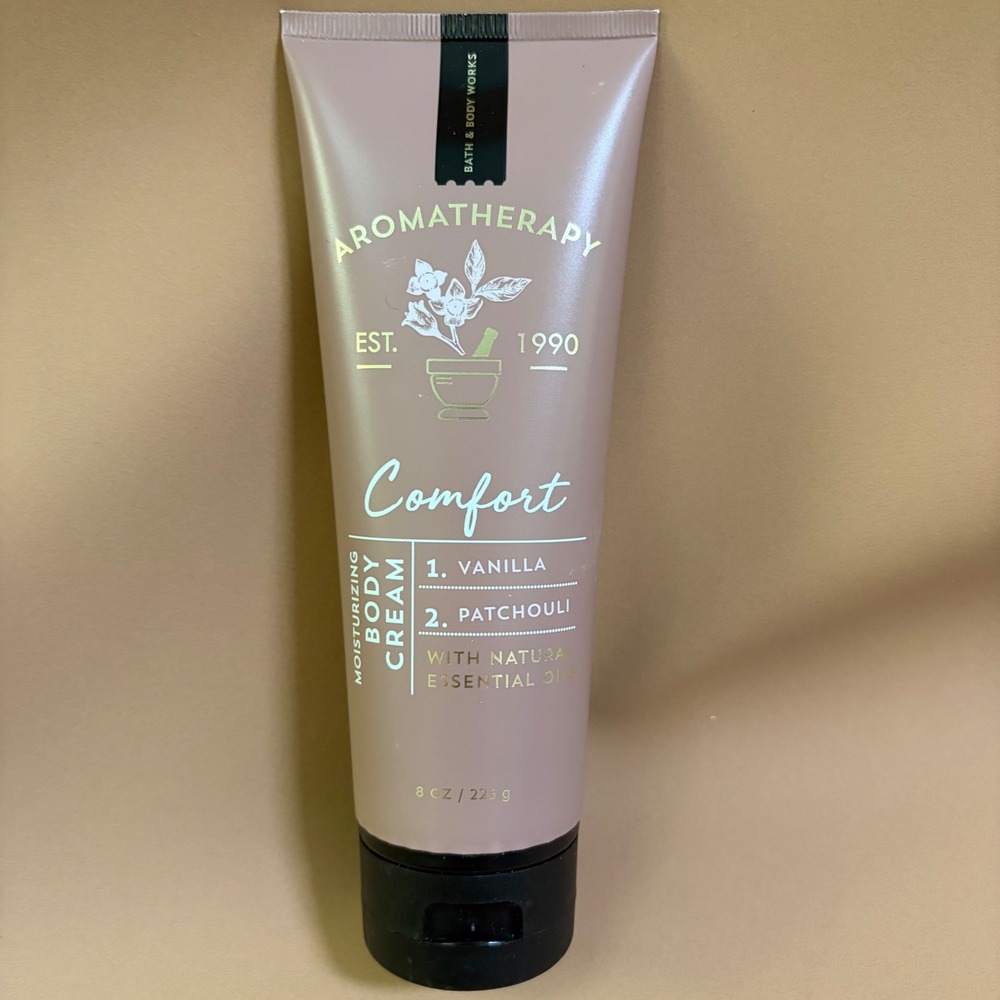 Bath & Body Works Aromatherapy Comfort Vanilla Patchouli Body Cream 8oz New Rare